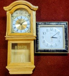 Regulator Danie Dakota Wall Clock & Bulova Quartz (Battery Operated)