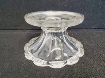 Vintage Elegant Heisey Colonial Glass Punch Bowl Stand Signed