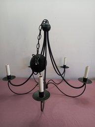 Faux Candle Chandelier