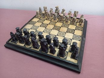 Carved Stone Chess Board