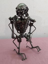 Hand Crafted Hardware Warrior Sculpture