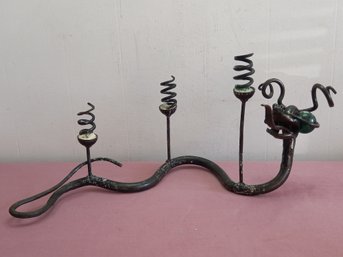 Iron Snake Candle Holder