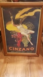 Framed Cinzano Picture