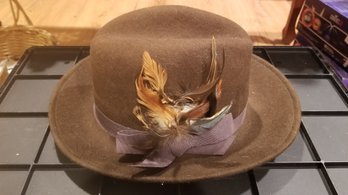 Brown Felt Fedora