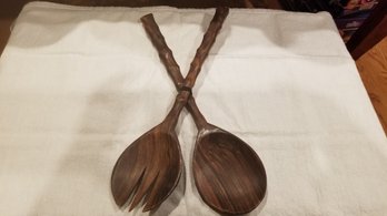 Indonesian Wooden Salad Servers