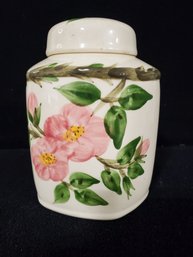 Vintage Franciscan Desert Rose Lidded 5.75' Tea Canister Ginger Jar