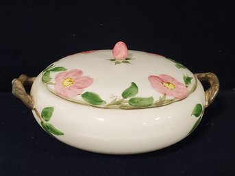 Vintage Franciscan Desert Rose Round Covered Casserole  - USA Backstamp - Discontinued Style XS-75
