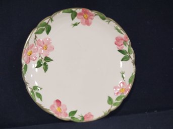 Vintage Late 1970s Franciscan Earthenware Desert Rose 14' Round Chop Platter