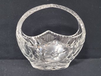 Beautiful Antique Cut Crystal Large Basket