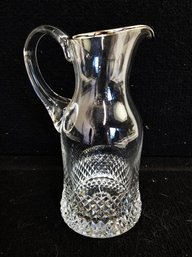 Beautiful Vintage Diamond Point Crystal Pitcher