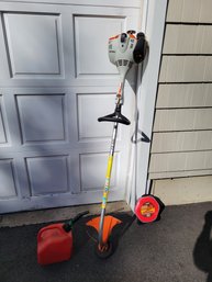 Stihl FS40 String Trimmer. Weed Wacker. Package Deal With Gas Can And Extra Line. - - - - - - - - Loc: Garage