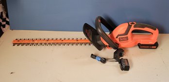 Black And Decker Lithium Ion Hedge Trimmer. Tested And Working.   - - - - - - - - - - - - - Loc: GC