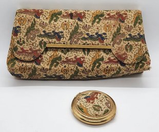 Vintage Hand Bag & Matching Compact