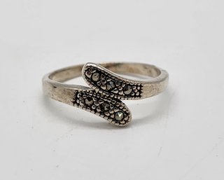 Vintage Marcasite Ring In Sterling