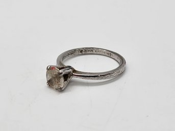 Vintage CZ Ring In Sterling