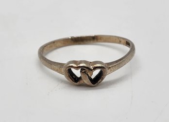 Vintage Sterling Silver Heart Ring