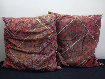 Large Pair Of Throw Pillows