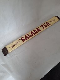 Antique SALADA TEA Advertising Door Push