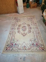 100 Wool Pile Hand Made Rug. Antique Ivory.  - - - - - - - - - - - - - -- - - - - - - - - - - Loc: Bedroom