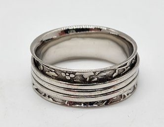 Size 11 Sterling Silver Spinner Ring