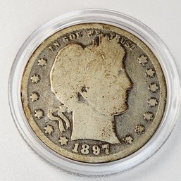 Wow....1897 Silver Barber Quarter (127 Years Old)