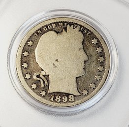 Wow...1898 Barber Silver Quarter (126 Years Old)