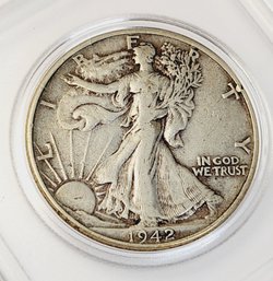 1942 Walking Liberty Silver Half Dollar (wW II)