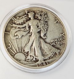 1941 Walking Liberty Silver Half Dollar (WW II)
