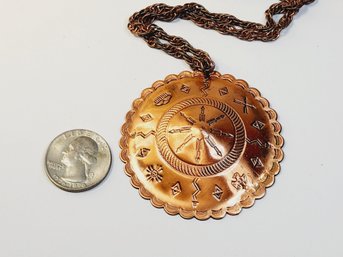 Wow...Copper Necklace And LARGE Pendant