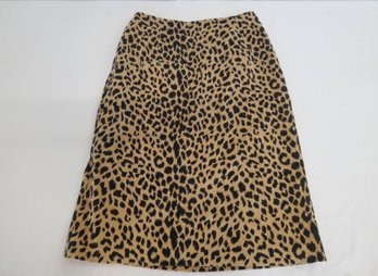 J. Mclaughlin Leopard Print Skirt - Size 6