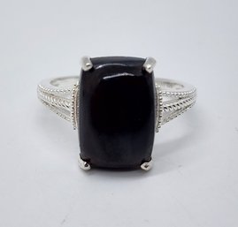 Australian Vivianite Ring In Sterling