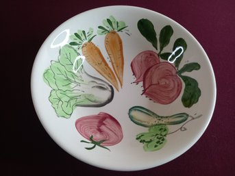 Vegetable Painted Salad Serving Bowl