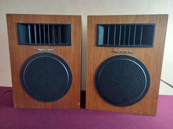 Pair Of Realistic Speakers