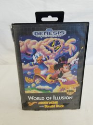 World Of Illusion Starring Mickey Mouse Sega Genesis Video Game