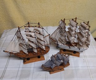 Hand Made Wooden Ships