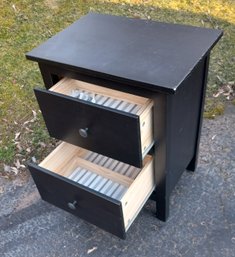 Two Drawer Black Stand