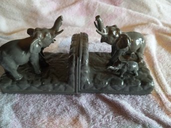 Elephant Bookends