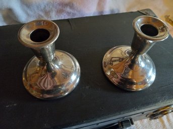 Silver Plated Candle Holders