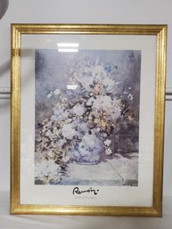 Framed Lost Cabin Spring Bouquet By Pierre Renoir Wall Art Print