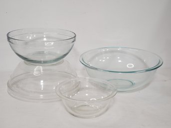 Assorted Glass Baking Mixing Bowls - Various Sizes - Pyrex, Anchor Hocking, Duralex