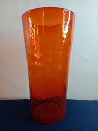 Orange Glass Vase