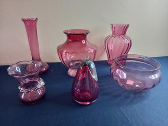 Cranberry Glass Lot