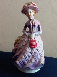 Victorian Women Music Box Figurine