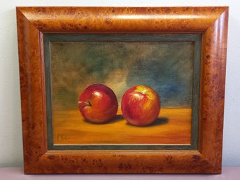 Oil On Canvas Apple Still Life