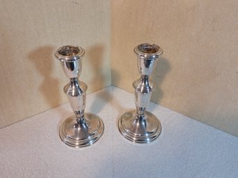 Classic Empire Sterling Silver (Weighted) Candlesticks
