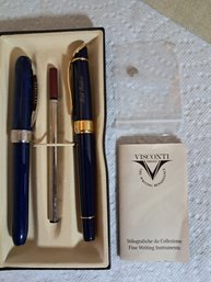 Visconti Fine Writing Instruments Fountain Pen Set In Box
