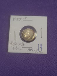 1957 Roosevelt Dime #25