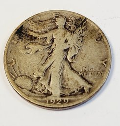 1929 -S Walking Liberty Silver Half Dollar