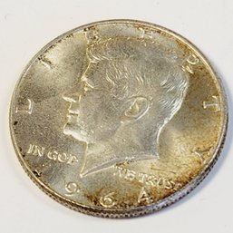 1964 Kennedy SILVER  Half Dollar (90 Percent Silver)