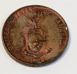 1944 1 Centavo World War II  Coin US Philippines